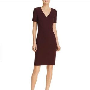 Hugo Boss NWT Burgundy Sheath Dress